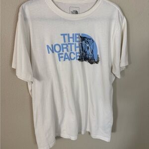 The North Face Graphic Tee Womens XXL White Logo Shirt